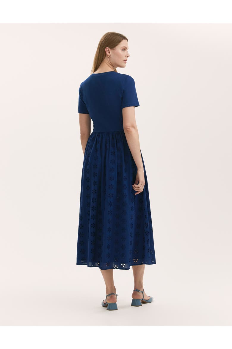 Brea Embroidered Cotton Midi Dress