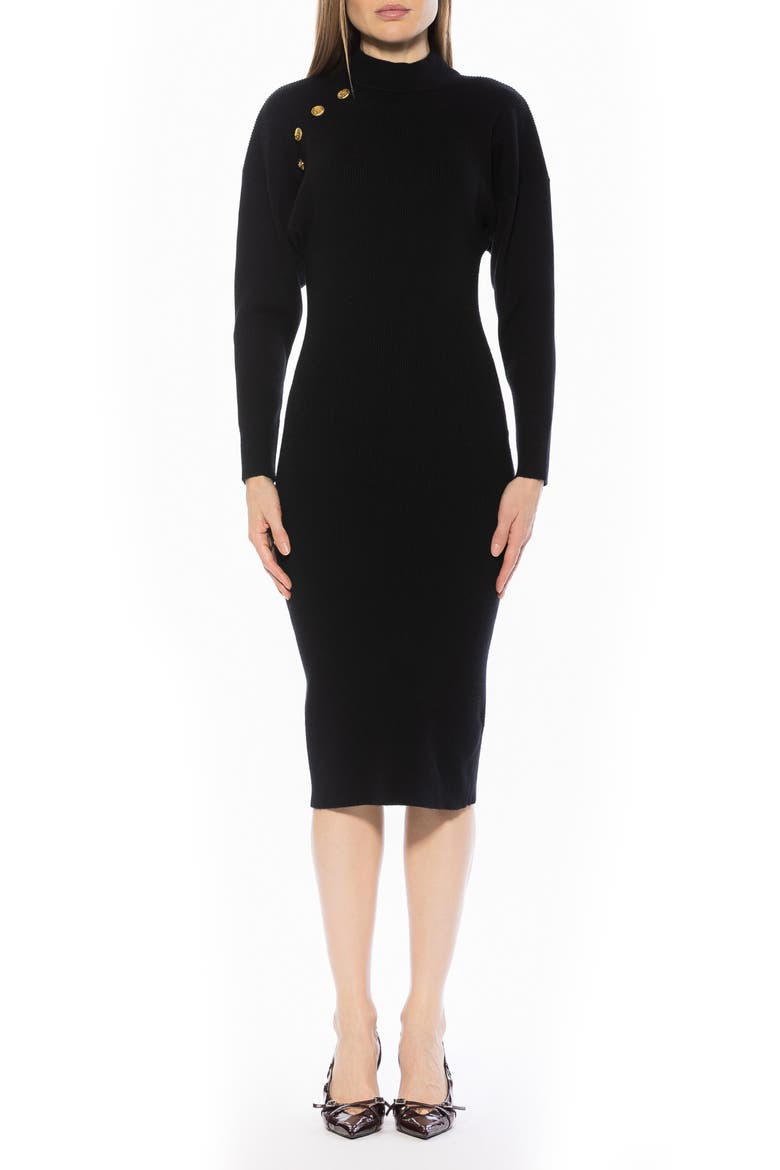 INDIGO MIDI KNIT DRESS