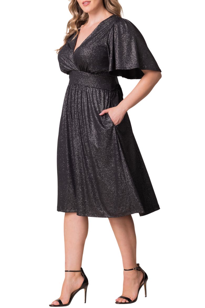 Crystal Cove Metallic Cocktail Dress
