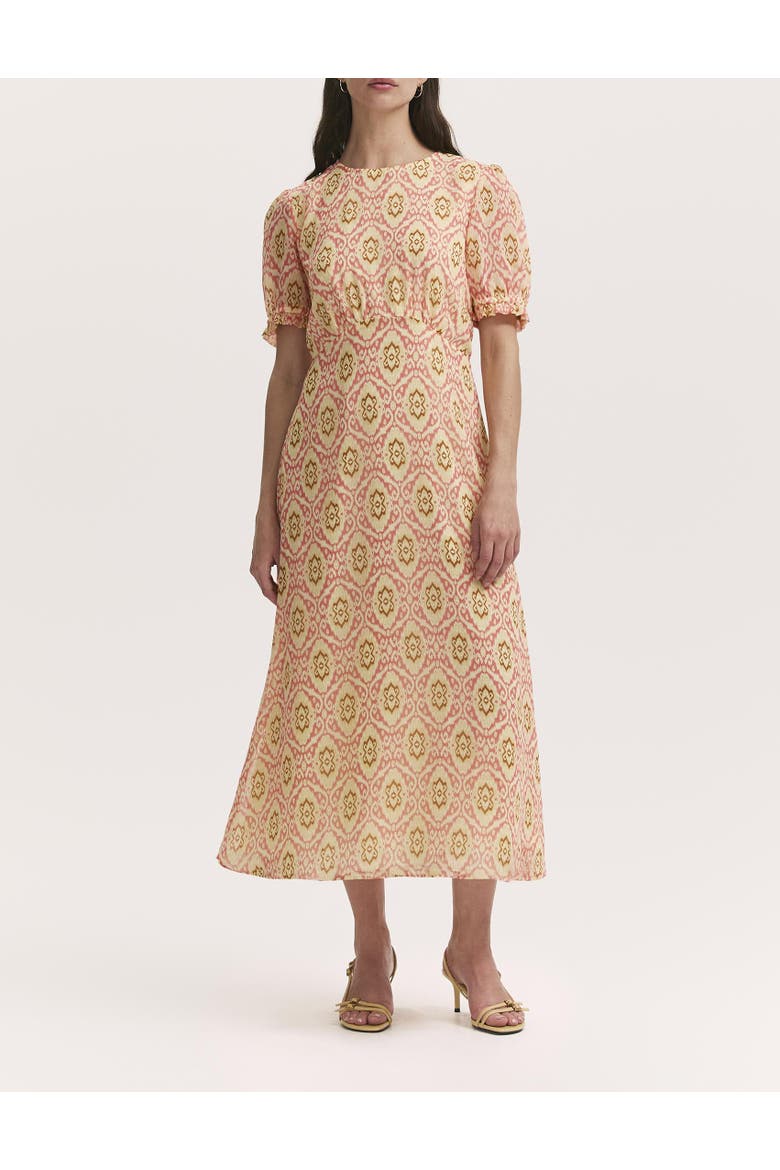 Mela Printed Midi Tea Dress