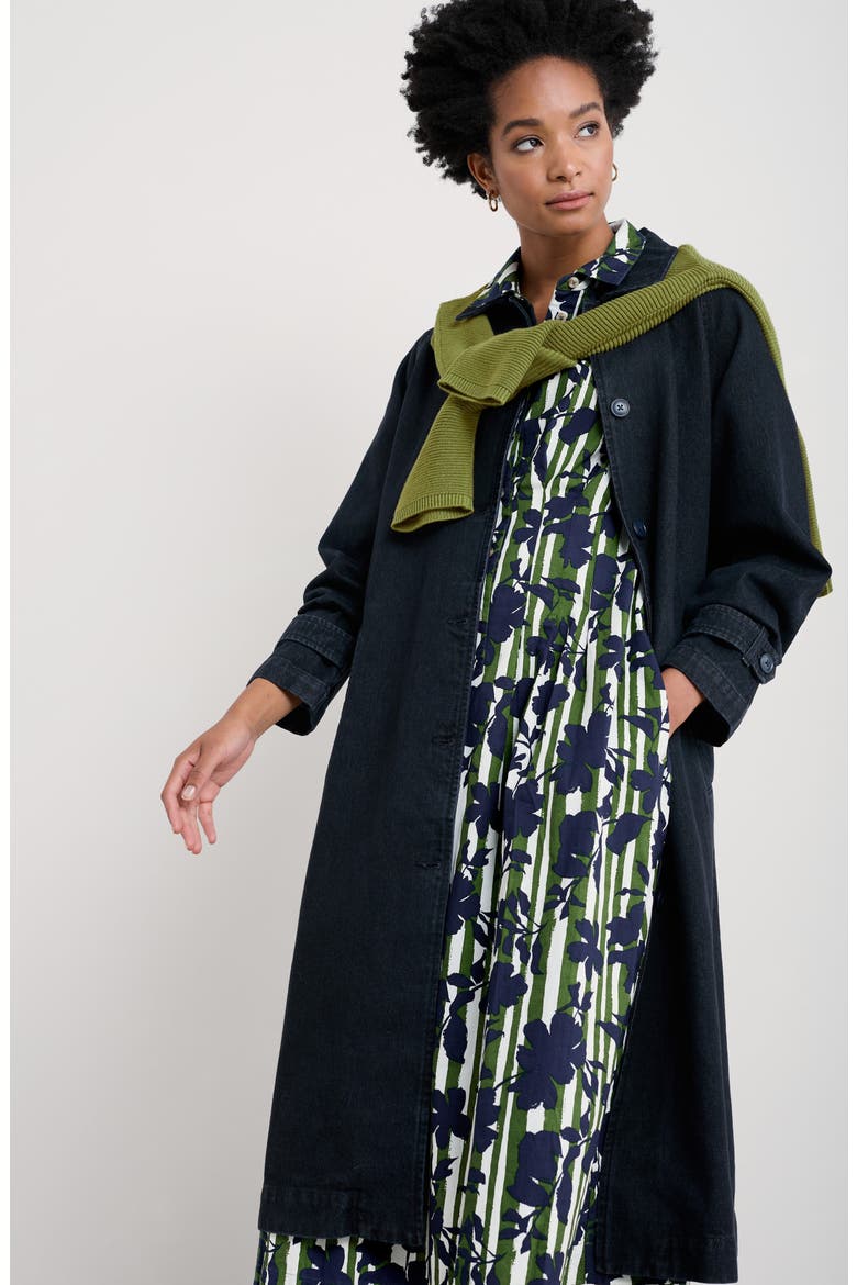 Wild Liquorice Organic Cotton Midi Shirtdress