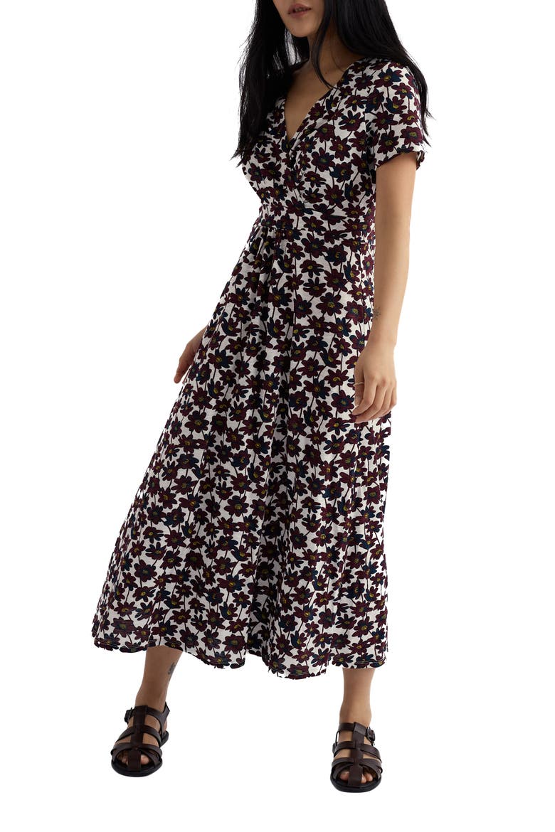 Chapelle Floral Organic Cotton Jersey Midi Dress