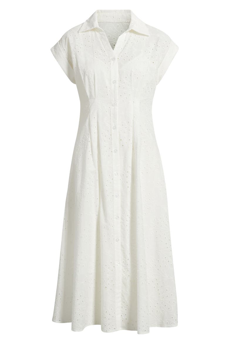 Cotton Broderie Anglaise Shirtdress