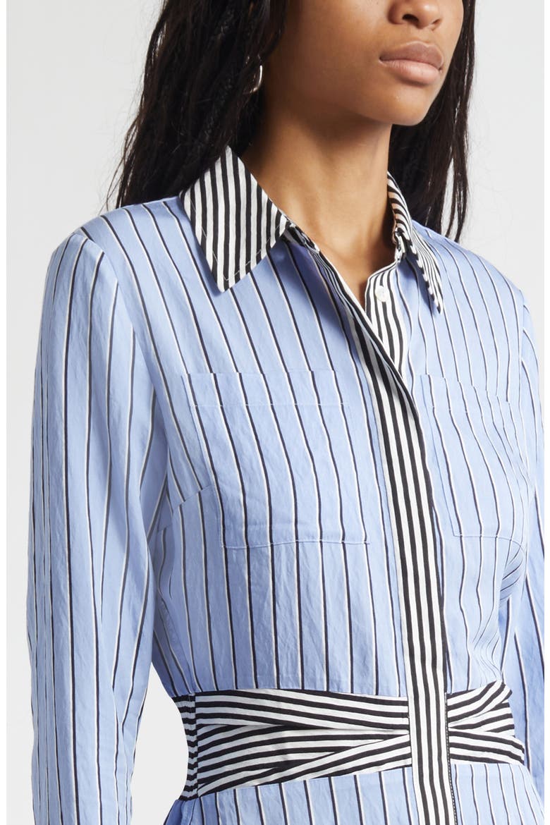 Solana Long Sleeve Stripe Minidress