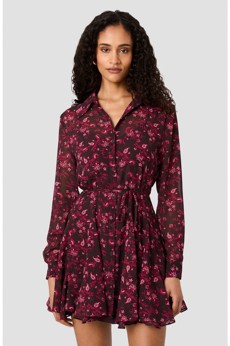 Marina Silky Long Sleeve Minidress