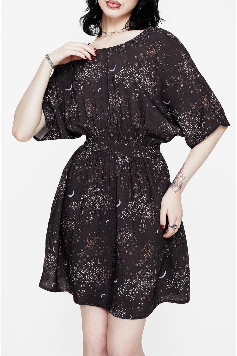 Peaseblossom Celestial Tie Mini Dress