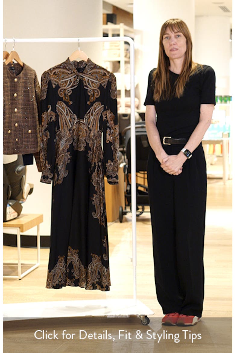 Raquel Silk Blend Midi Dress