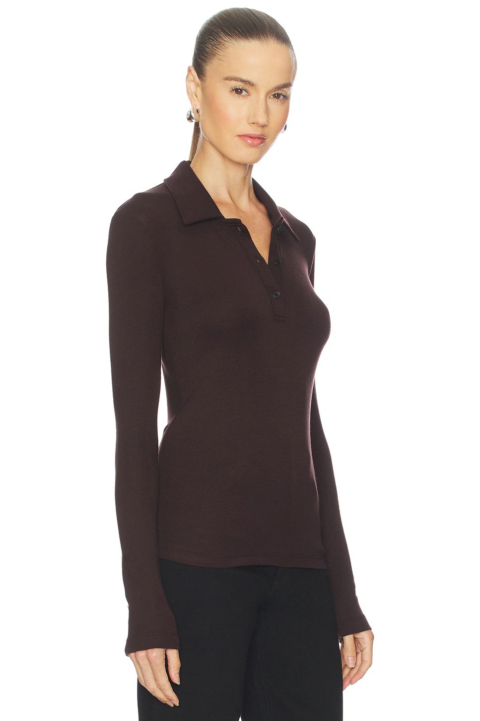 AGOLDE Amos Polo in Root - Image 2