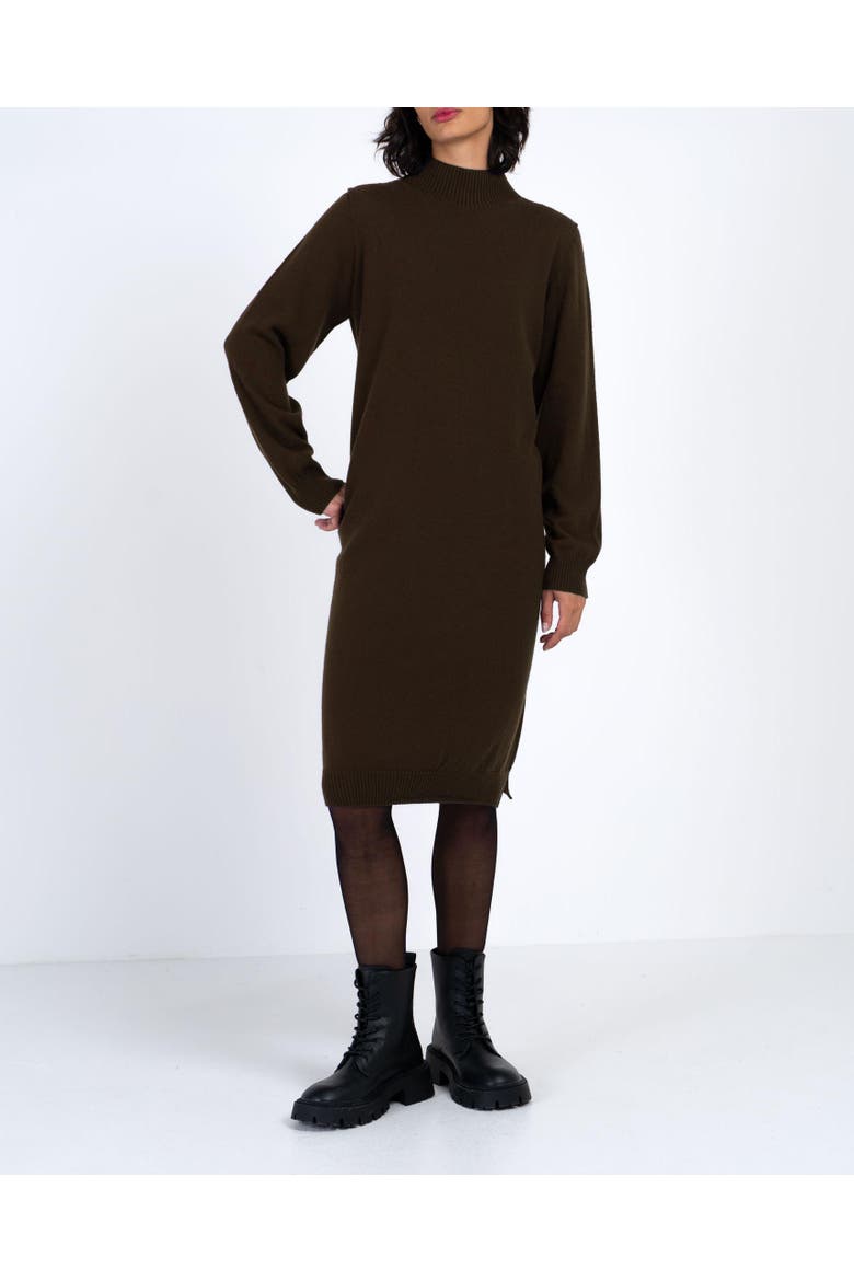 Turtle Neck Knitted Dress