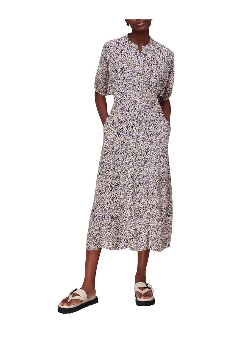 Dashed Leopard Midi Dress