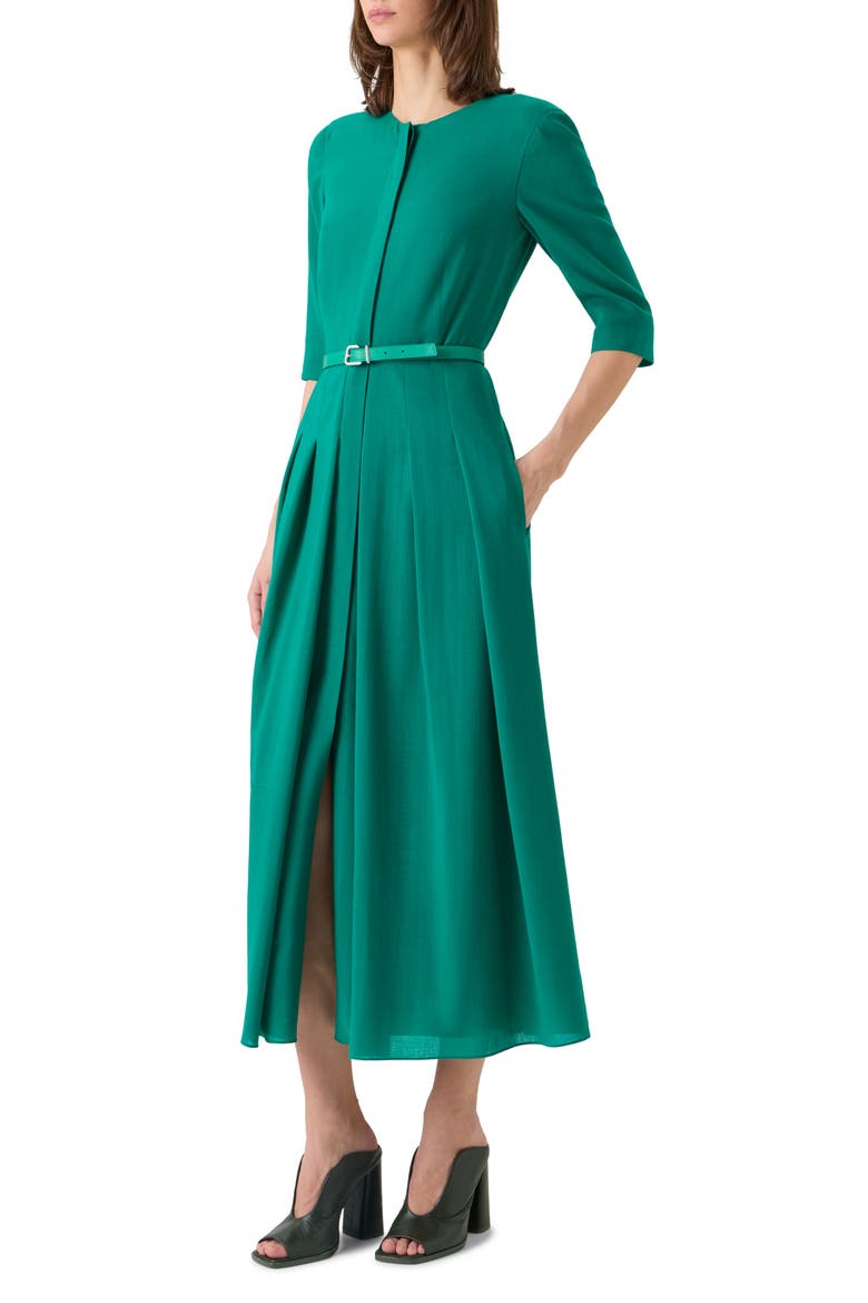 Shelley Belted Wool Dress