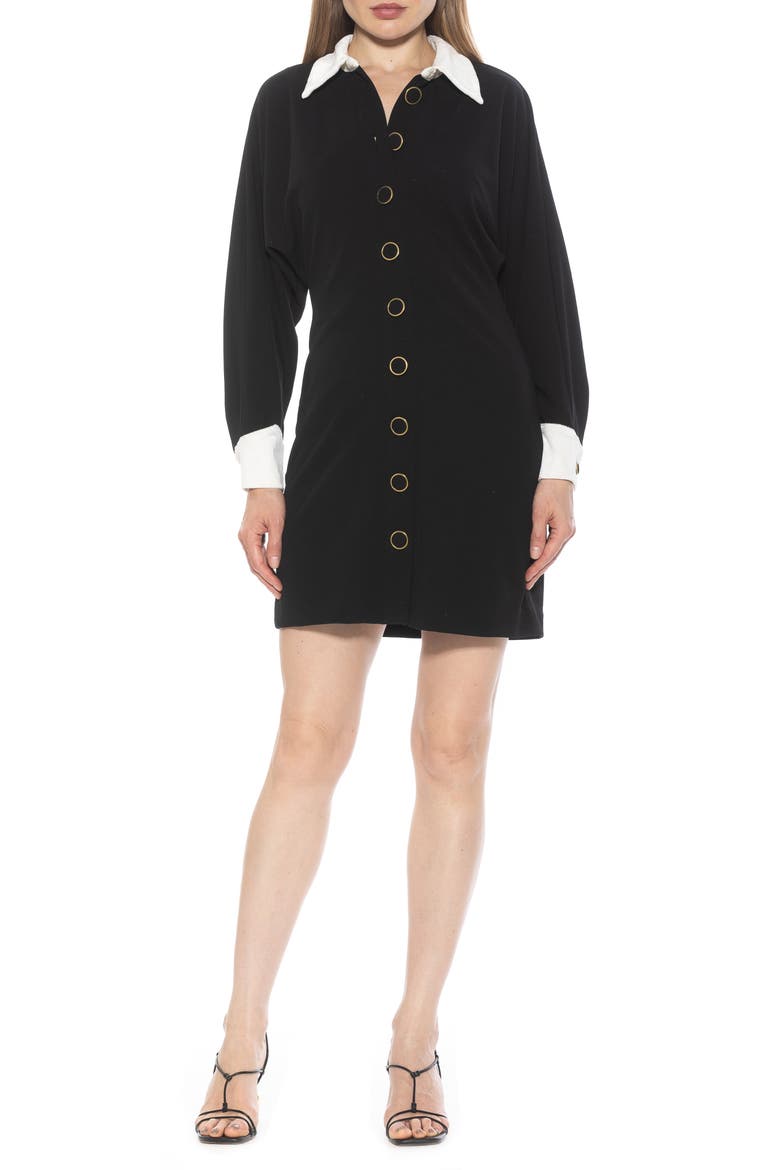 Velvette Long Sleeve Shirtdress