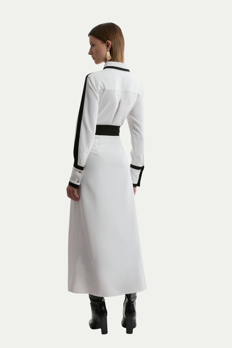 Petite Belted Midi Shirt Dress