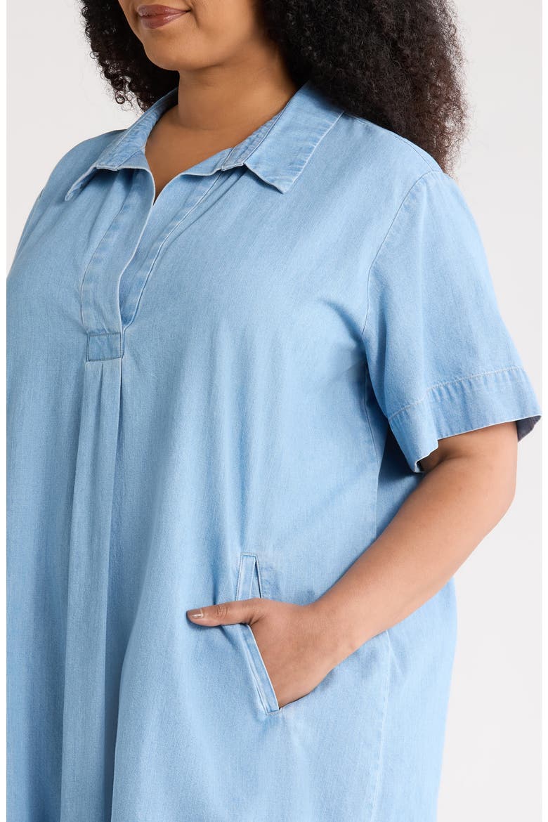 Classic Chambray Shift Dress
