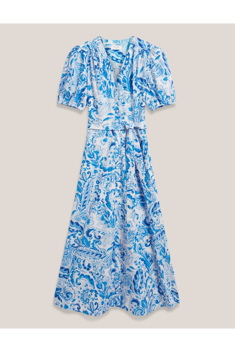 Libby Short Sleeve V-Neck Midi Dress