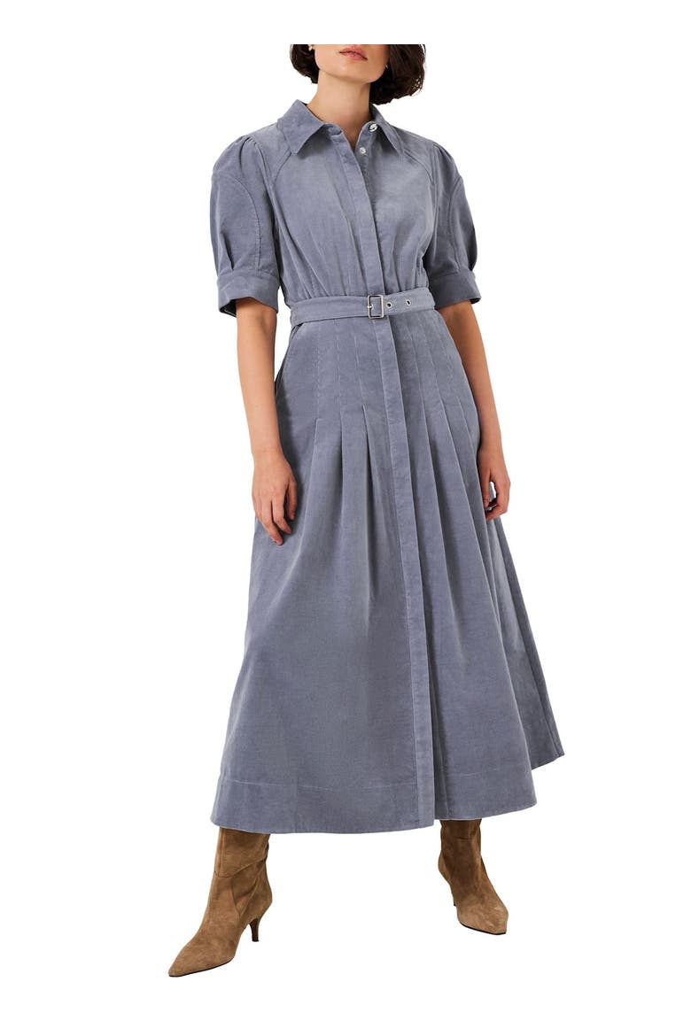 Corduroy Belted Midi Dress