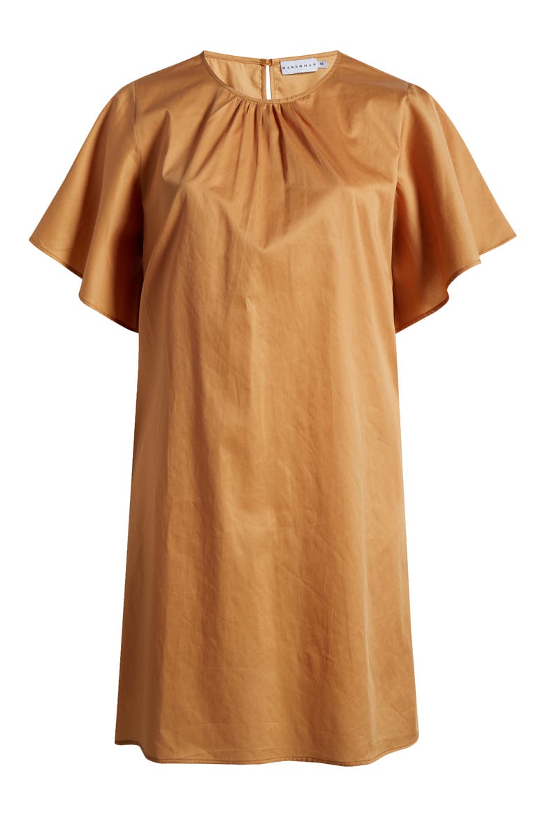 Agata Flutter Sleeve Cotton Dress