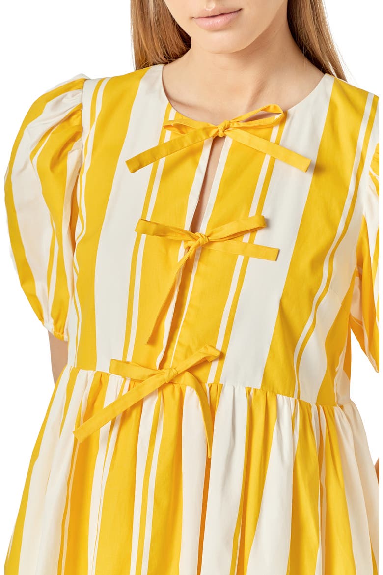 Bold Stripe Cotton Minidress