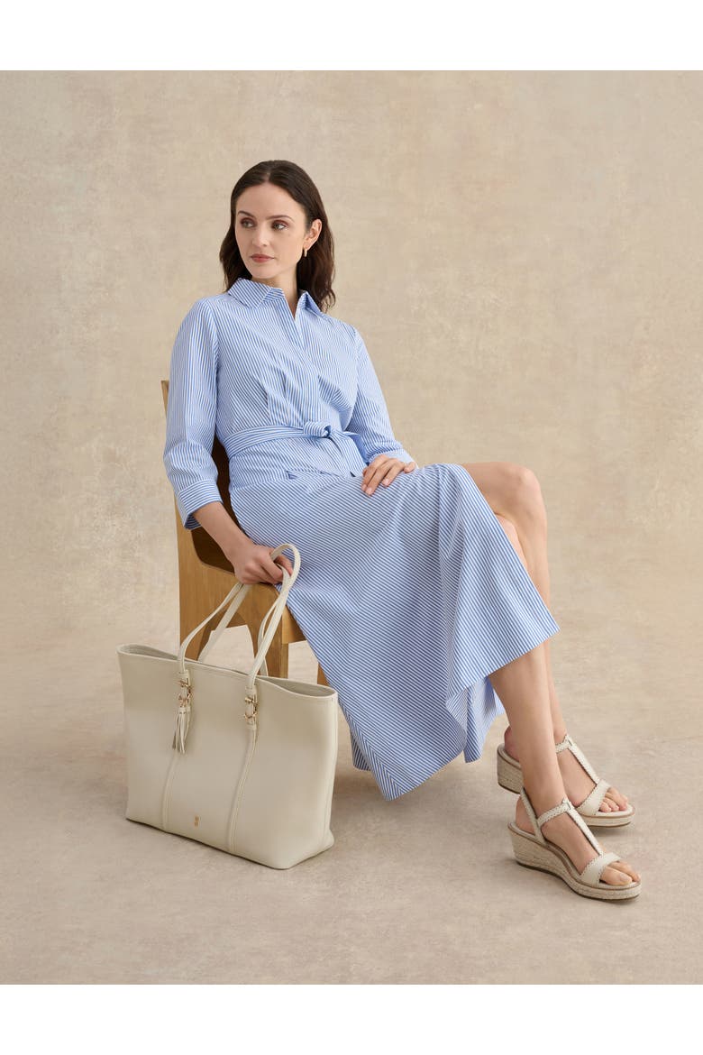 Jane Belted Midi Shirt Dress