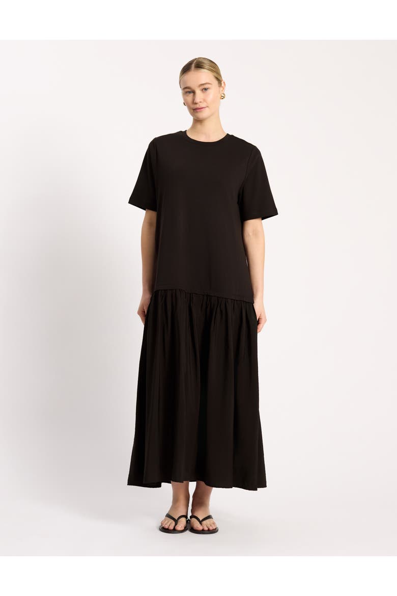 Boxy Crew Neck Maxi Dress