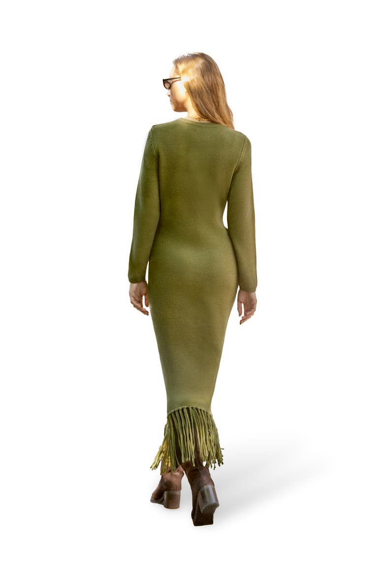 Applique Knit Maxi Dress