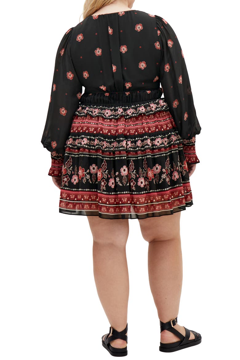Ophelia Floral Print Long Sleeve Dress