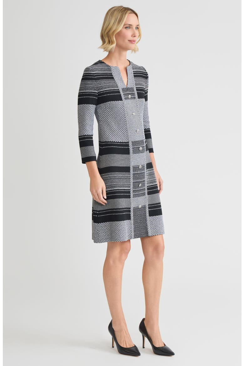 A-Line Multi-Stitch Knit Dress