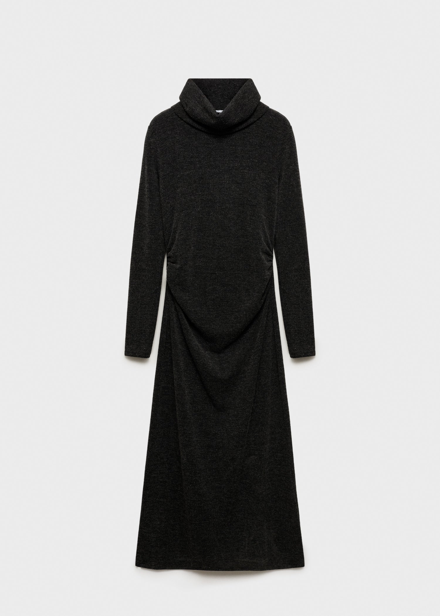 Draped roll neck dress