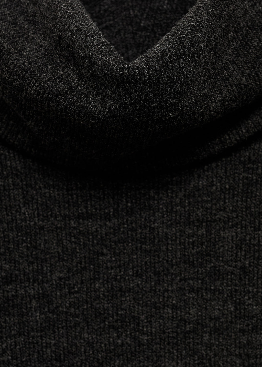 Draped roll neck dress
