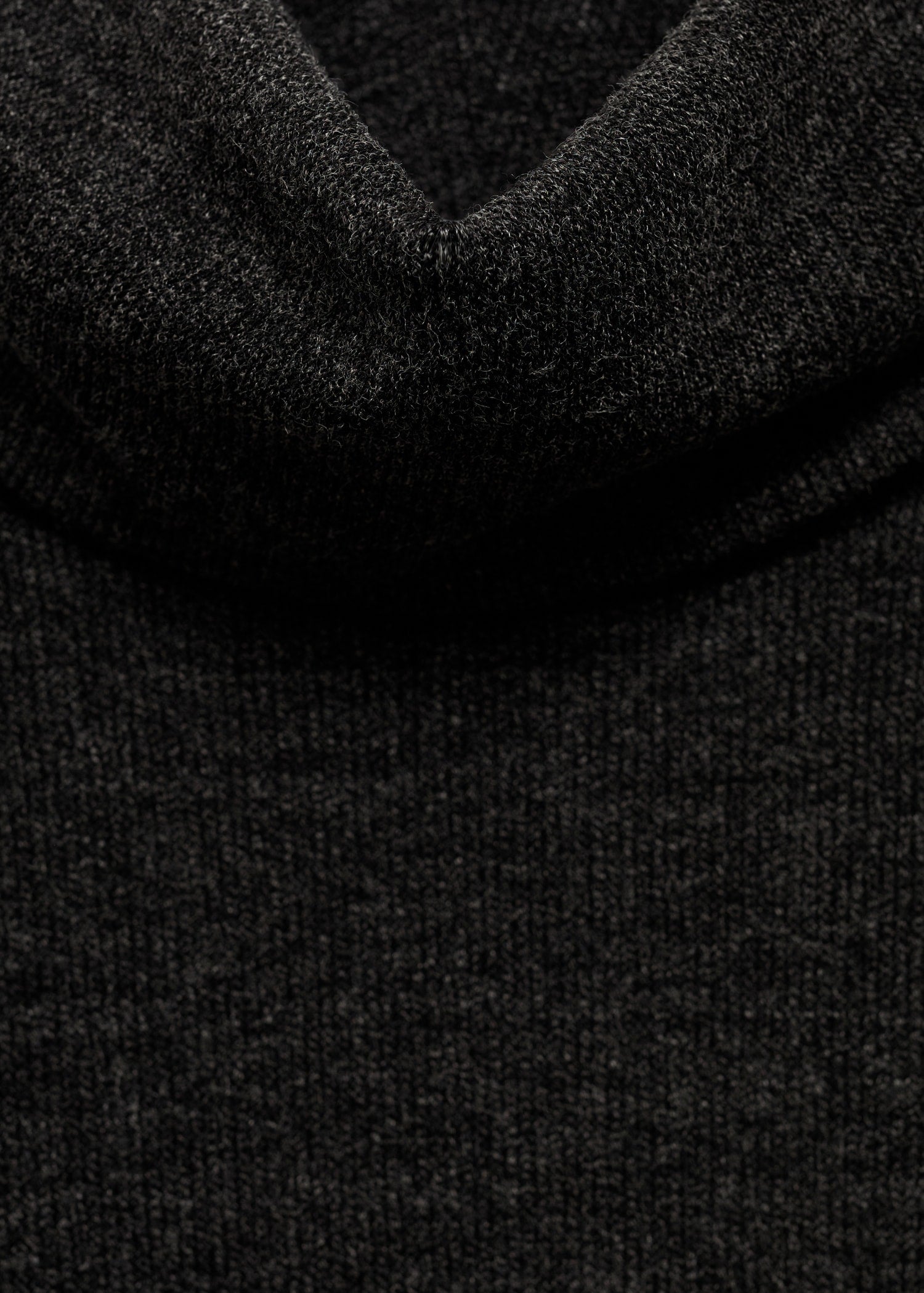 Draped roll neck dress