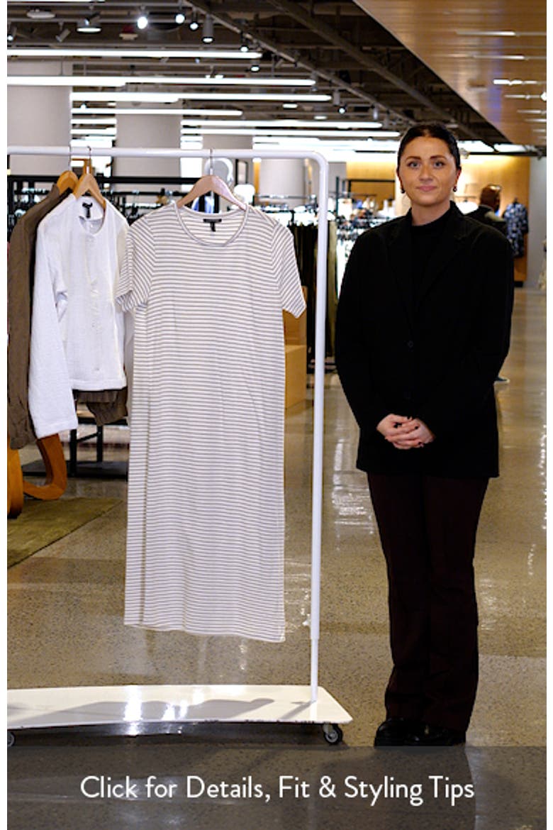 Stripe T-Shirt Midi Dress