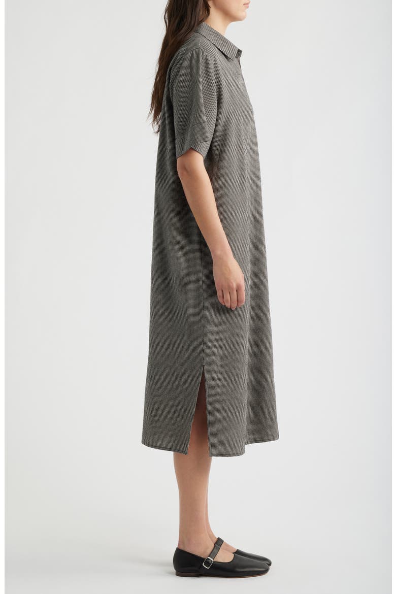 Classic Collar Check Shirtdress