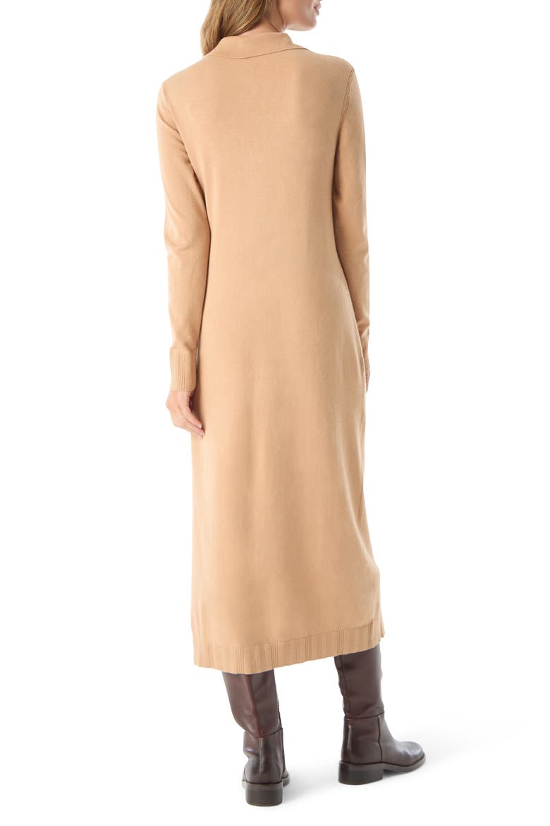 Adira Collar Long Sleeve Knit Maxi Dress
