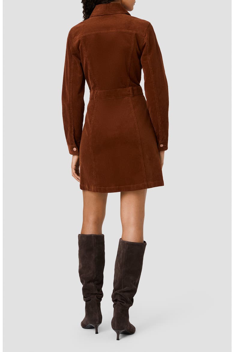 Casey Long Sleeve Corduroy Mini Shirtdress