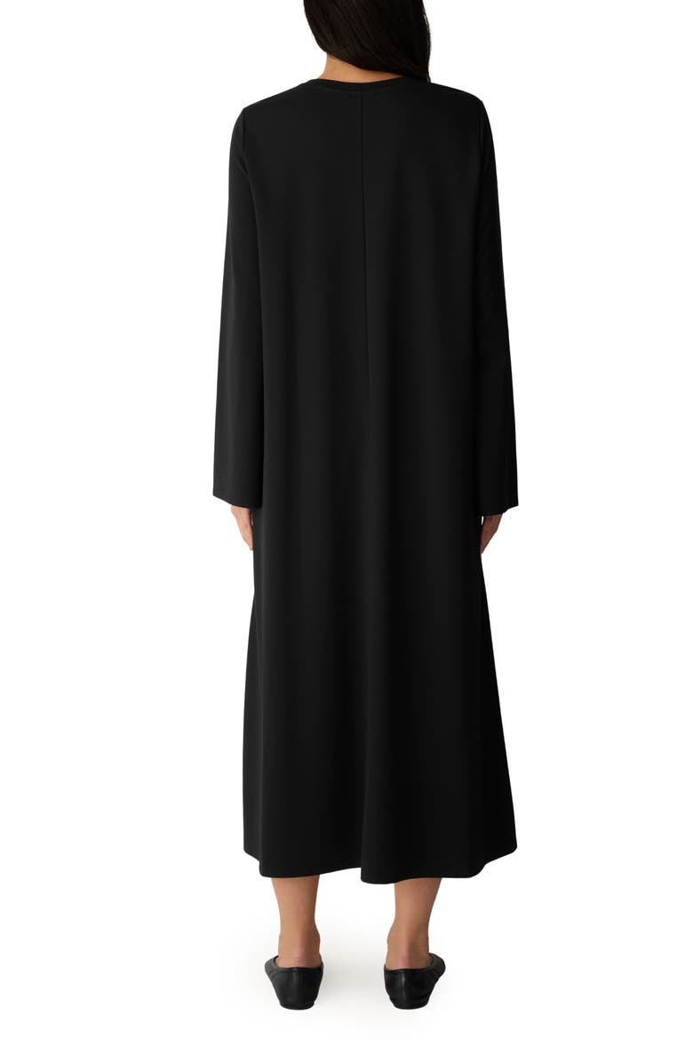 Crewneck Long Sleeve Midi Dress