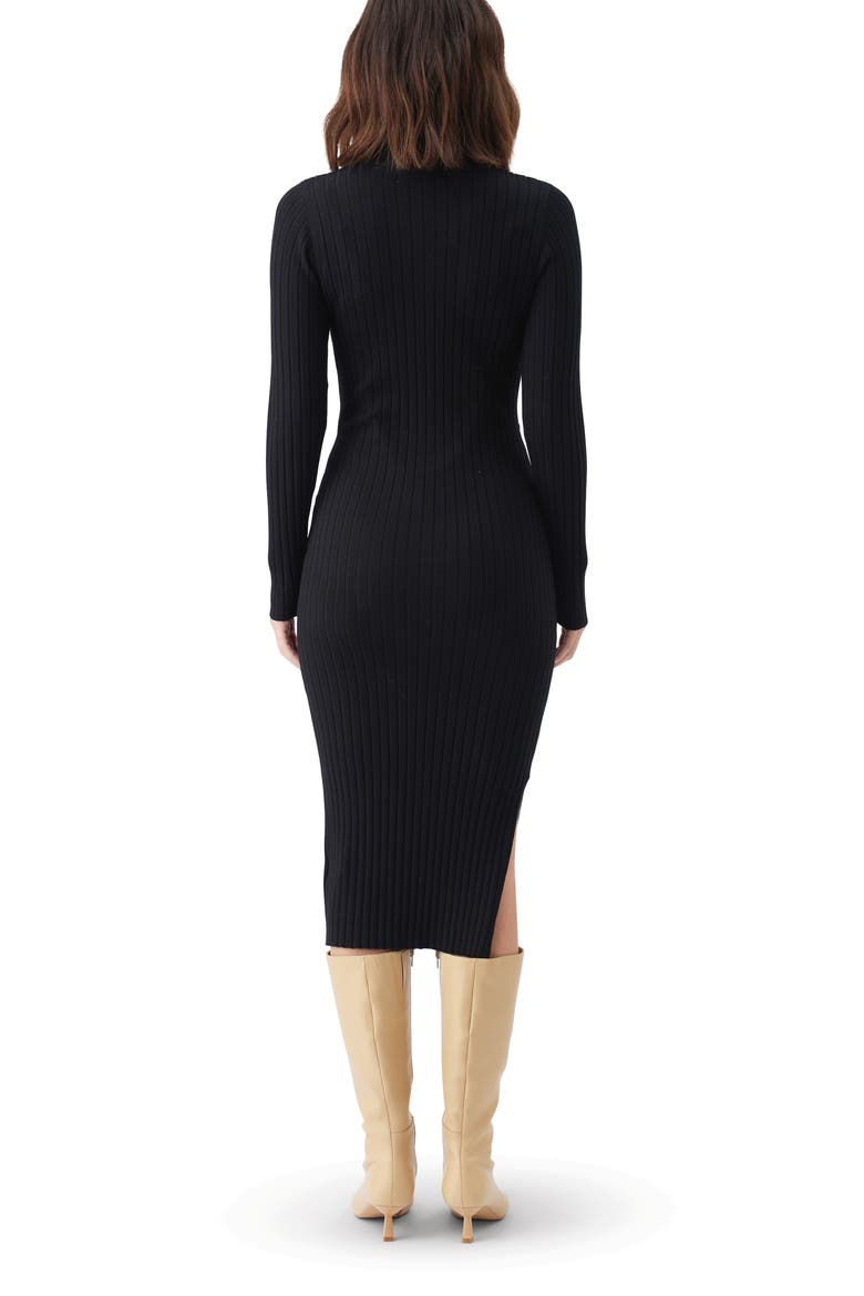 Nella Knit Ribbed Maternity and Nursing Midi Dress