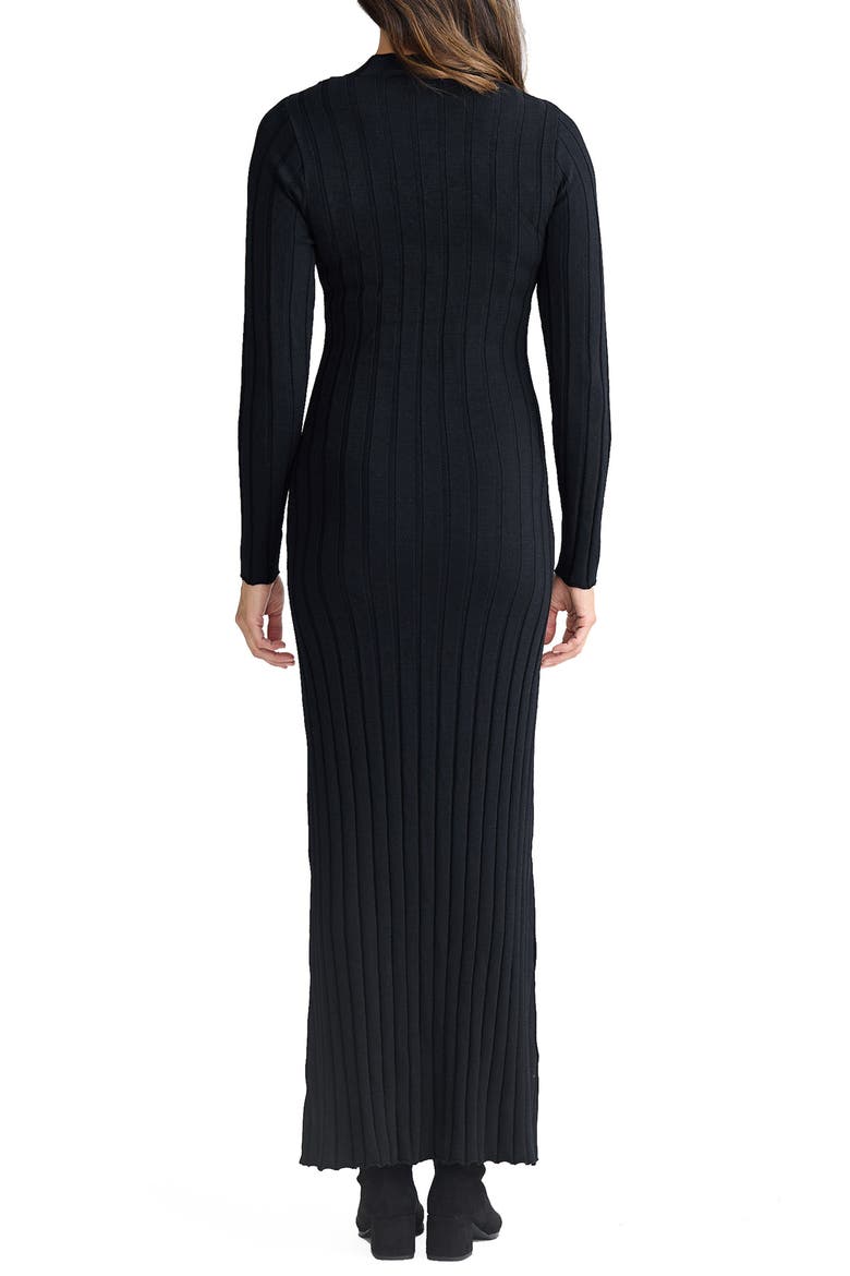 Chloe Long Sleeve Rib Maxi Dress