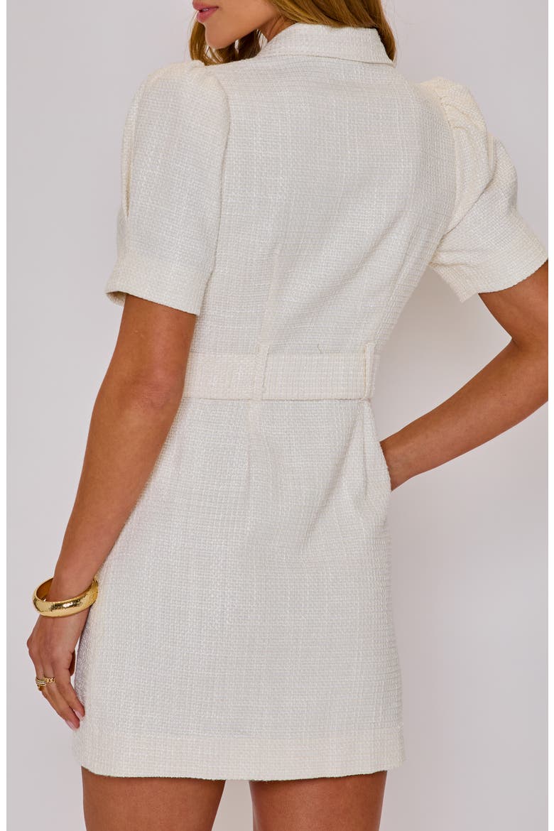 Devon Belted Tweed Blazer Minidress