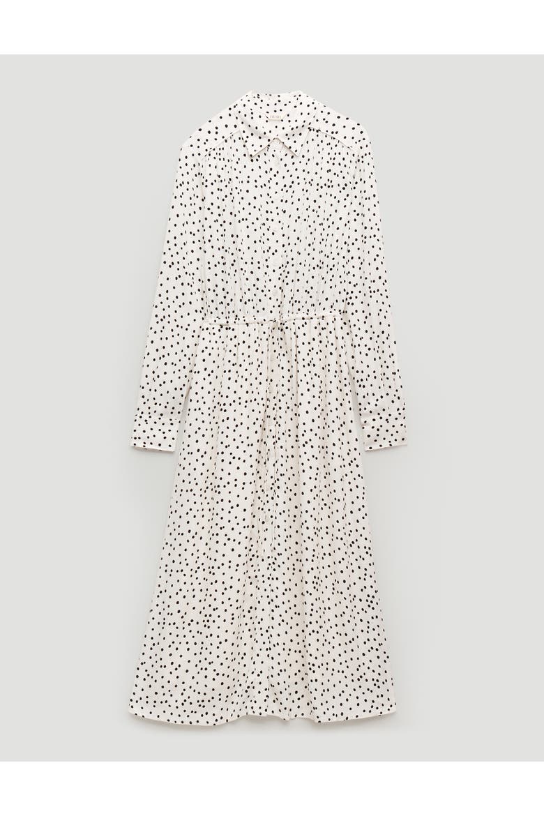 Rosey Polka Dot Midi Shirt Dress