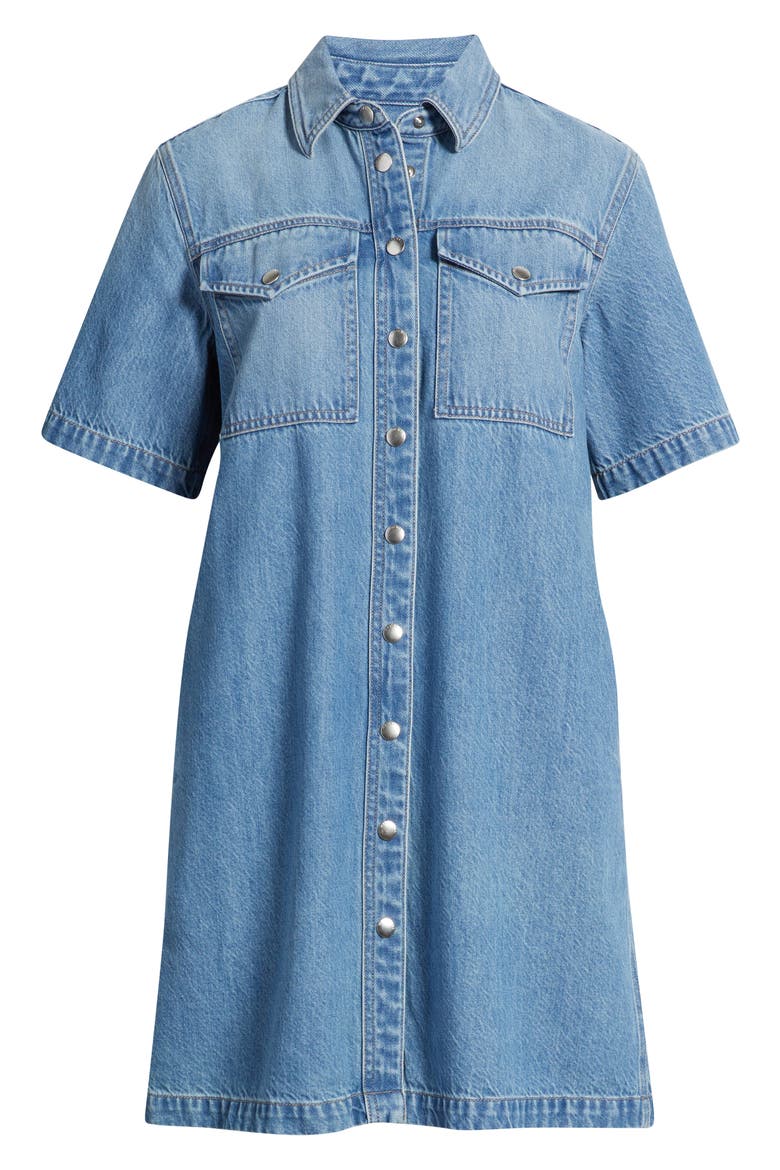 Denim Boxy Shirtdress