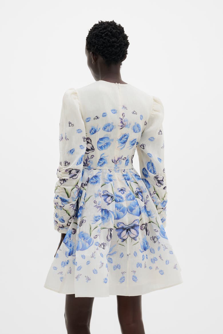 Leoni Silk Blend Mini Dress