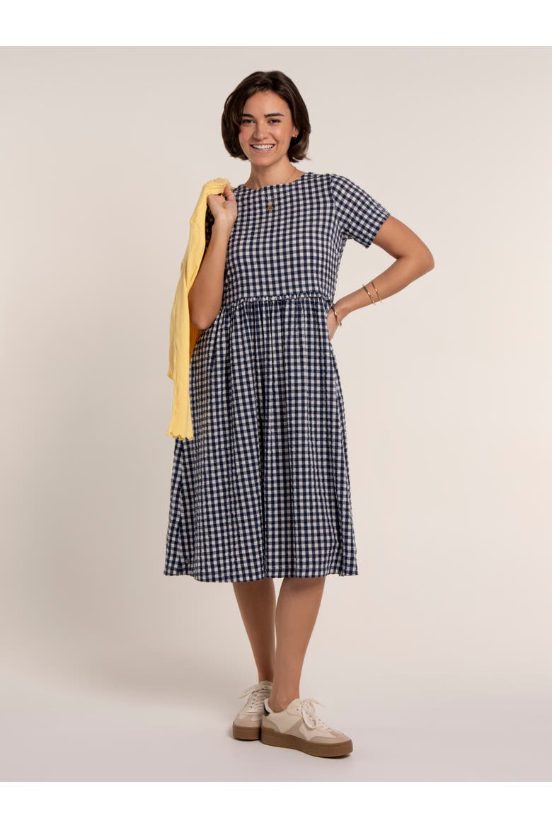 Perla Gingham Midi Dress