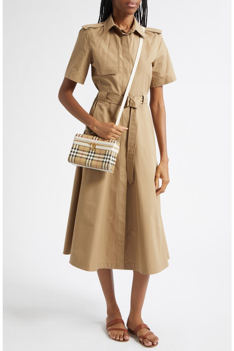 Tanya Belted Cotton Poplin Midi Shirtdress