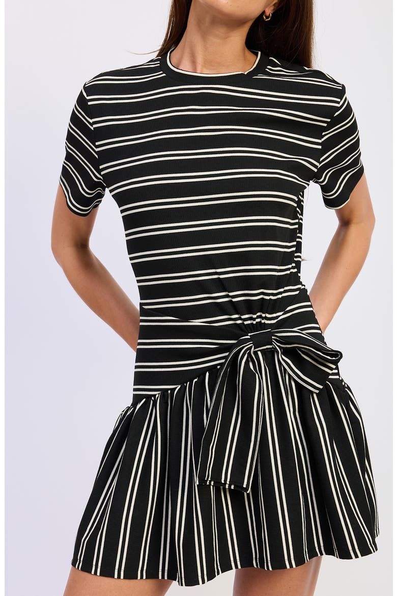 Cara Stripe Jersey Minidress