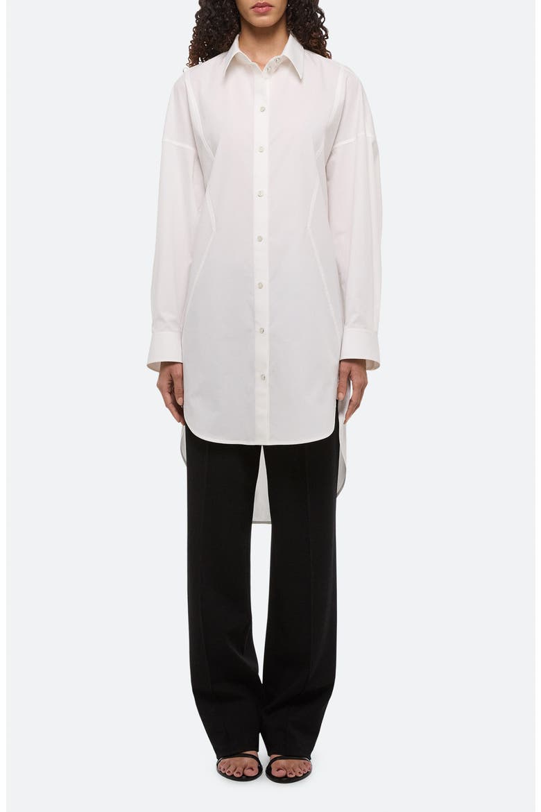 Long Sleeve Cotton Mini Shirtdress