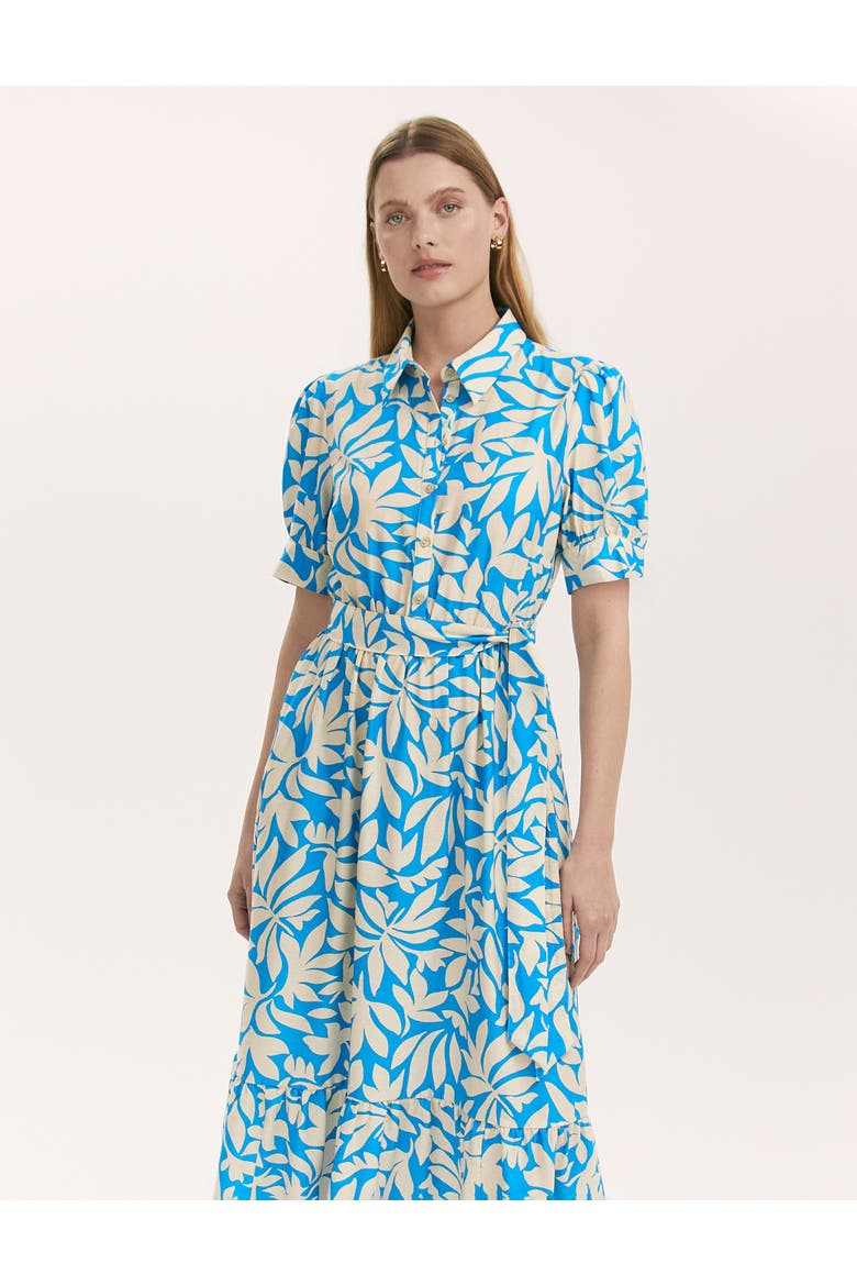 Liana Floral Midi Tiered Dress