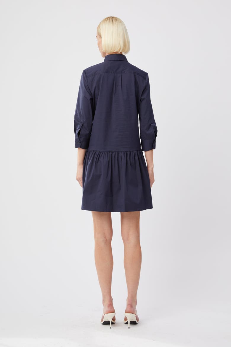 The Long Sleeve Drop Waist Shirt Dress