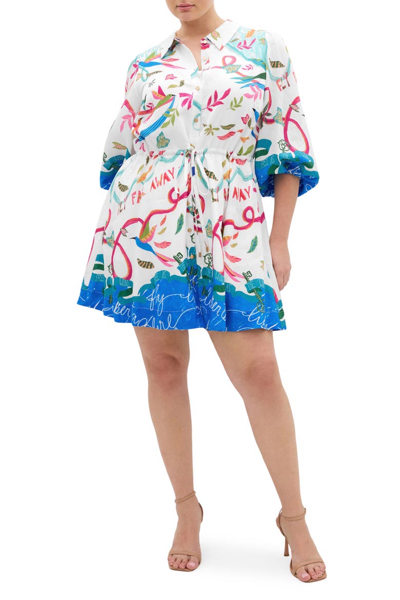 Tahlia Allover Print Minidress