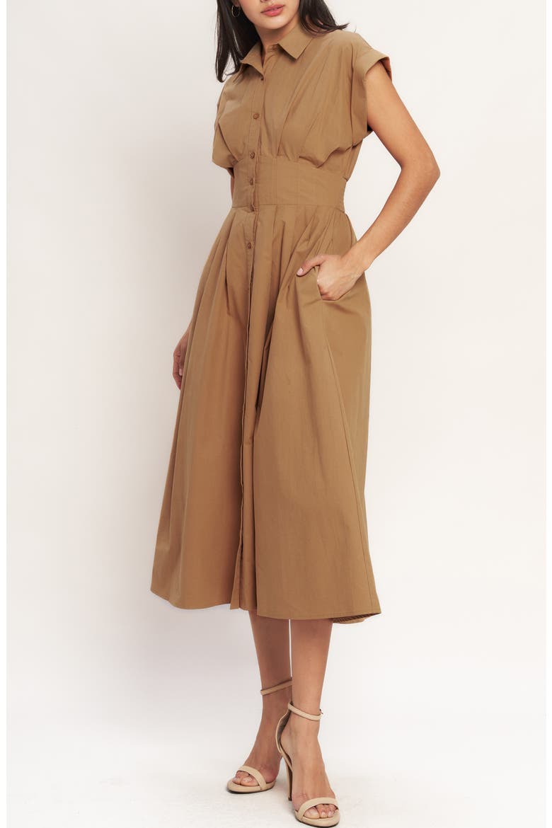 Corset Midi Fit & Flare Dress