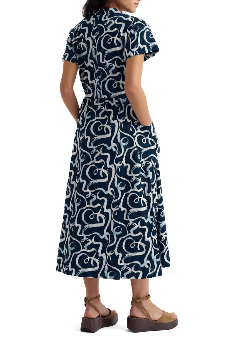 Fowen Print Organic Cotton Shirtdress